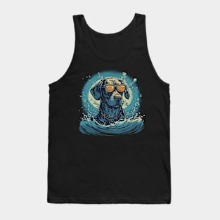 Swimming dog Tank Top